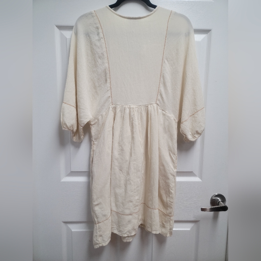 Knox Rose Cream Ruffled Smocked Mini Dress - Picture 8 of 9